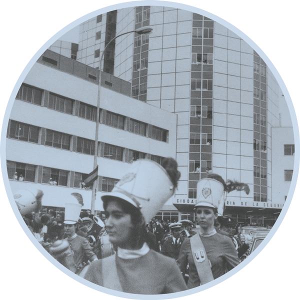 Inauguració residència prínceps d’Espanya l'any 1972. AMLH/Autor desconegut