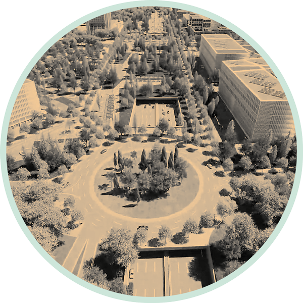 Imatge virtual de com quedarà la Granvia de L’Hospital coberta amb el projecte del Bioclúster d’Innovació i Salut. Generalitat de Catalunya